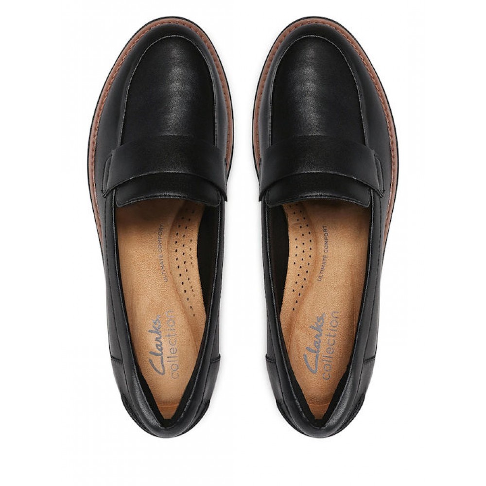 CLARKS ΓΥΝΑΙΚΕΙΑ ΜΟΚΑΣΙΝΙΑ ΜΑΥΡΑ SHARON GRACIE 26156816