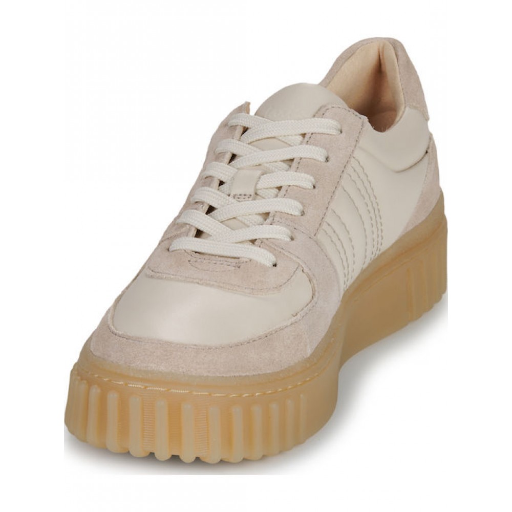 CLARKS ΓΥΝΑΙΚΕΙΑ SNEAKERS ΜΠΕΖ MAYHILL LACE 26183112