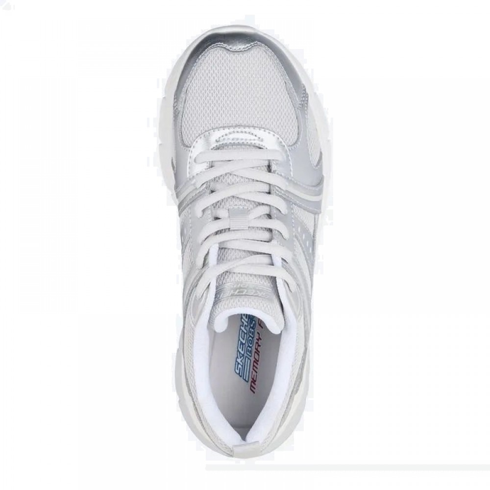 SKECHERS ΓΥΝΑΙΚΕΙΑ ΑΘΛΗΤΙΚΑ BOBS  VAMOS SILVER 117770-SIL