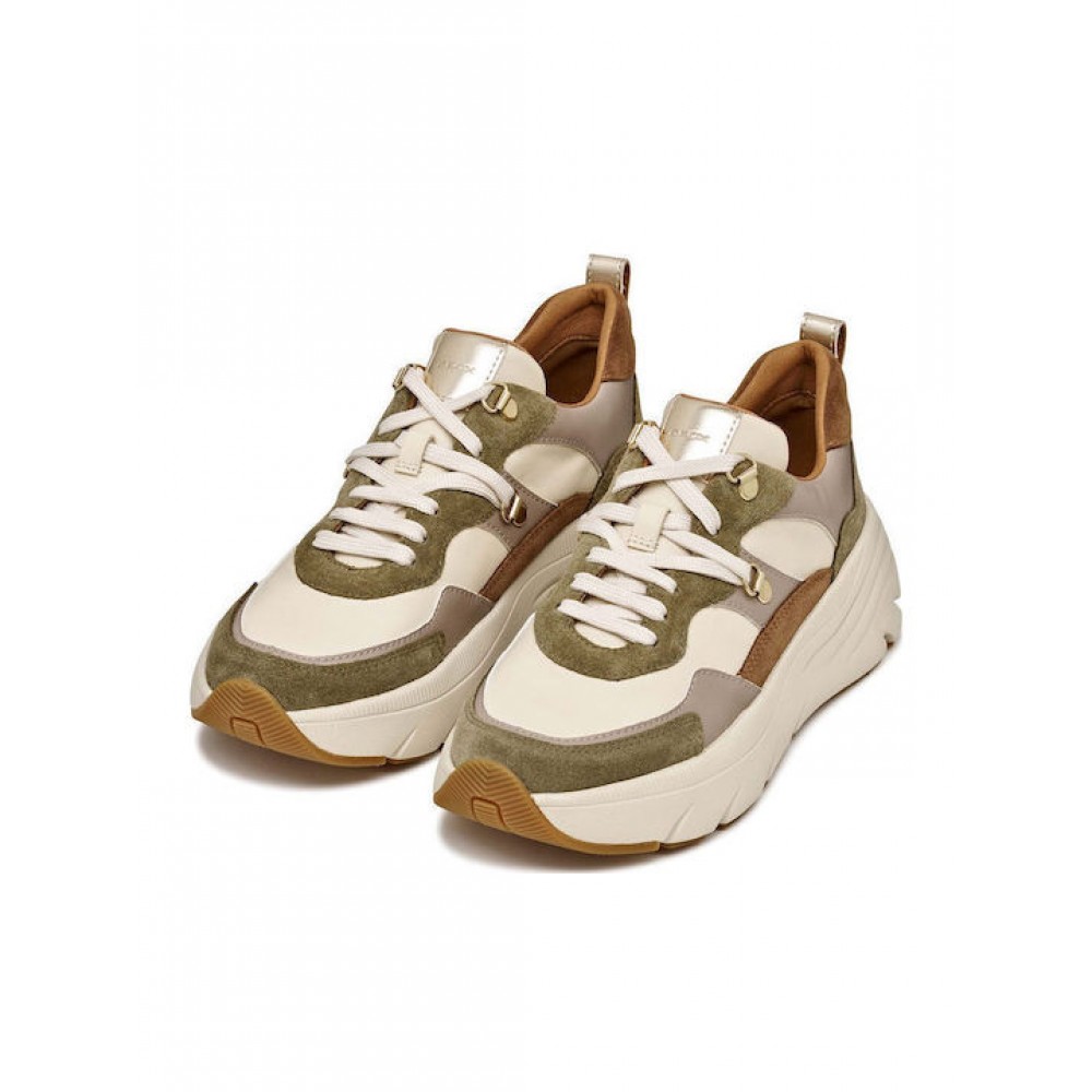 GEOX ΓΥΝΑΙΚΕΙΑ SNEAKERS D DIAMANTA MUSK/POWDER D36UFE 022BC CB35X