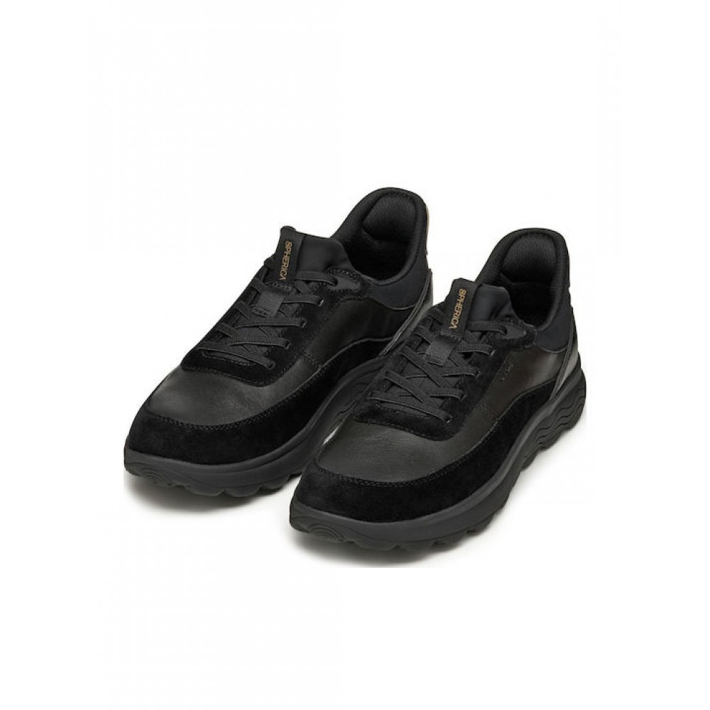 GEOX SNEAKERS ΑΝΔΡΙΚΑ U SPHERICA PLUS A U56MPA 08522 C9999 ΜΑΥΡΑ