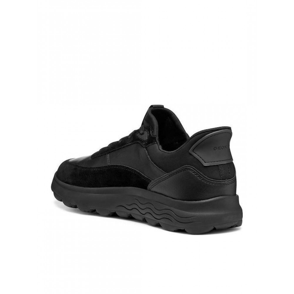 GEOX SNEAKERS ΑΝΔΡΙΚΑ U SPHERICA PLUS A U56MPA 08522 C9999 ΜΑΥΡΑ