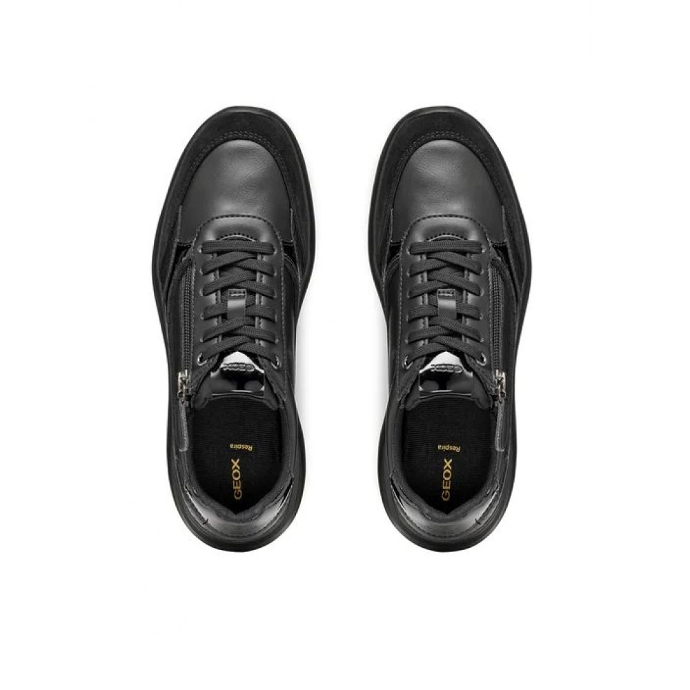 GEOX ΓΥΝΑΙΚΕΙΑ SNEAKERS D PLUMERY ΜΑΥΡΑ D56YNE 05402 C9997