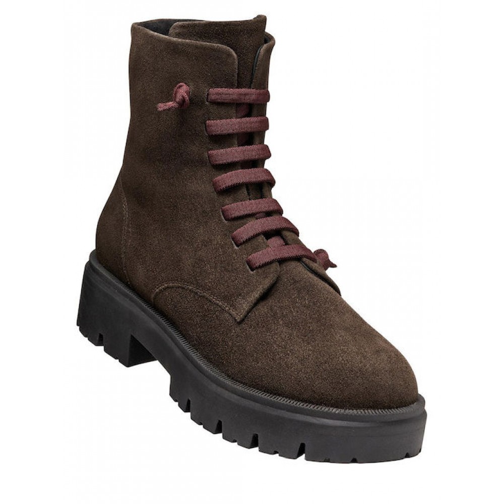 ΓΥΝΑΙΚΕΙΑ GEOX SUEDE ΜΠΟΤΑΚΙΑ D KLARGENA D6810A 00022 C6005 ΚΑΦΕ