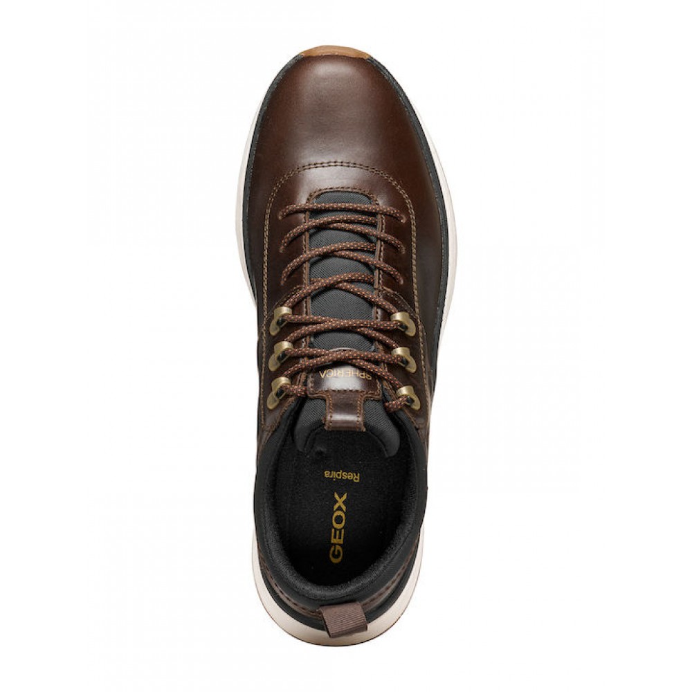 GEOX ΑΝΔΡΙΚΑ SNEAKERS U SPHERICA ACTIF X2 U56HMA 000FF C6006 ΚΑΦΕ