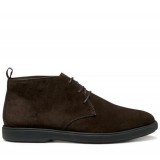 GEOX ΑΝΔΡΙΚΑ ΜΠΟΤΑΚΙΑ SUEDE U SPHERICA U56LAD 00022 C6006 ΚΑΦΕ