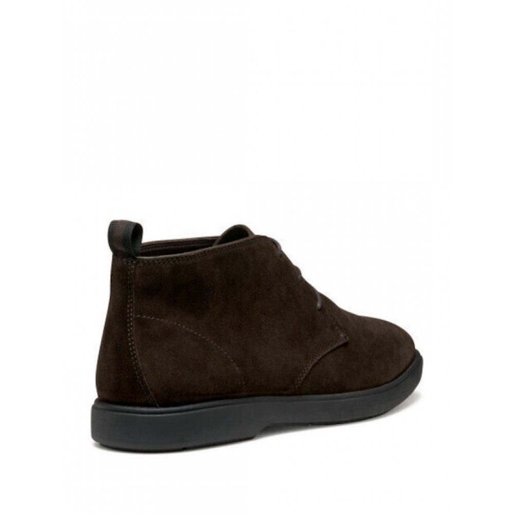 GEOX ΑΝΔΡΙΚΑ ΜΠΟΤΑΚΙΑ SUEDE U SPHERICA U56LAD 00022 C6006 ΚΑΦΕ