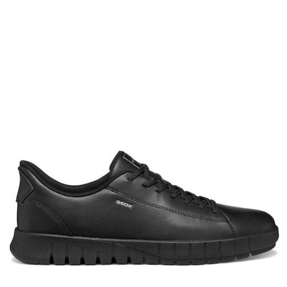 GEOX ΑΝΔΡΙΚΑ SNEAKERS U FLEXTRIDE U65MAA 0009B C9999 ΜΑΥΡΑ
