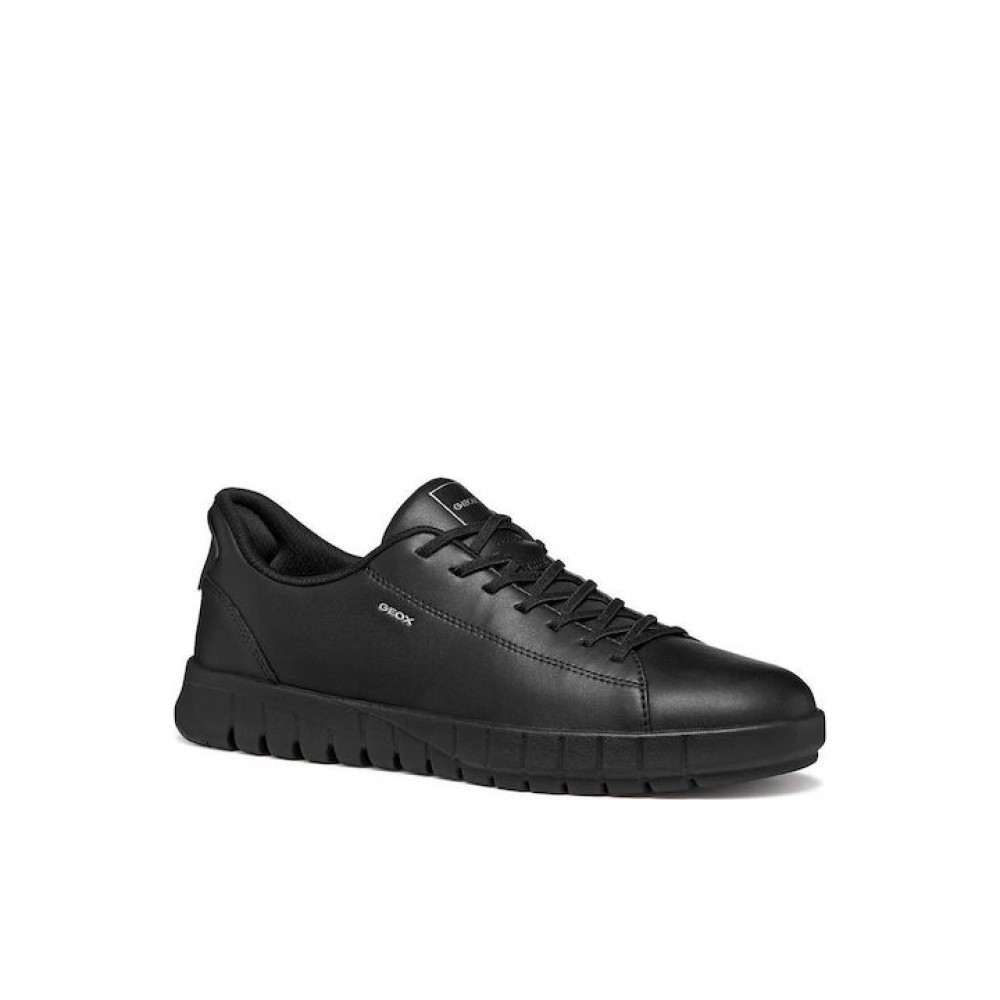 GEOX ΑΝΔΡΙΚΑ SNEAKERS U FLEXTRIDE U65MAA 0009B C9999 ΜΑΥΡΑ