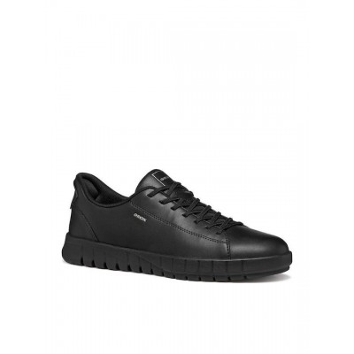 GEOX ΑΝΔΡΙΚΑ SNEAKERS U FLEXTRIDE U65MAA 0009B C9999 ΜΑΥΡΑ