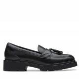 CLARKS ΓΥΝΑΙΚΕΙΑ LOAFERS LAURYL TASSEL 26184357 ΜΑΥΡΑ