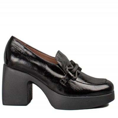 WONDERS ΓΥΝΑΙΚΕΙA LOAFER ΜΕ ΤΑΚΟΥΝΙ H-4961 ΜΑΥΡΟ