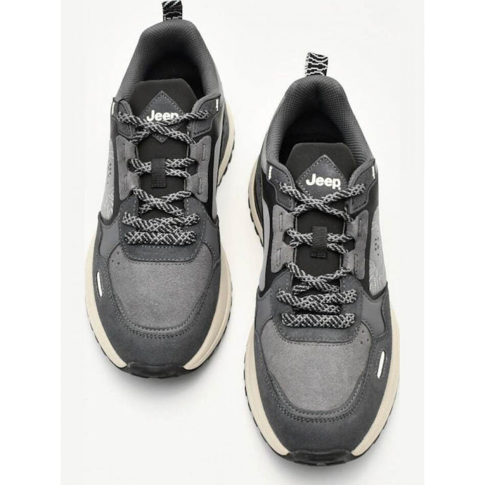 JEEP FOOTWEAR ΑΝΔΡΙΚΑ SNEAKERS JM52080A-056 ΓΚΡΙ