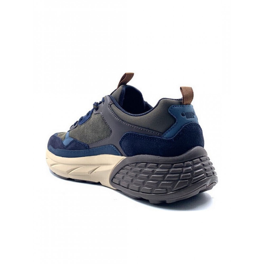 JEEP FOOTWEAR ΑΝΔΡΙΚΑ SNEAKERS JM52070A-280 ΜΠΛΕ/ΧΑΚΙ