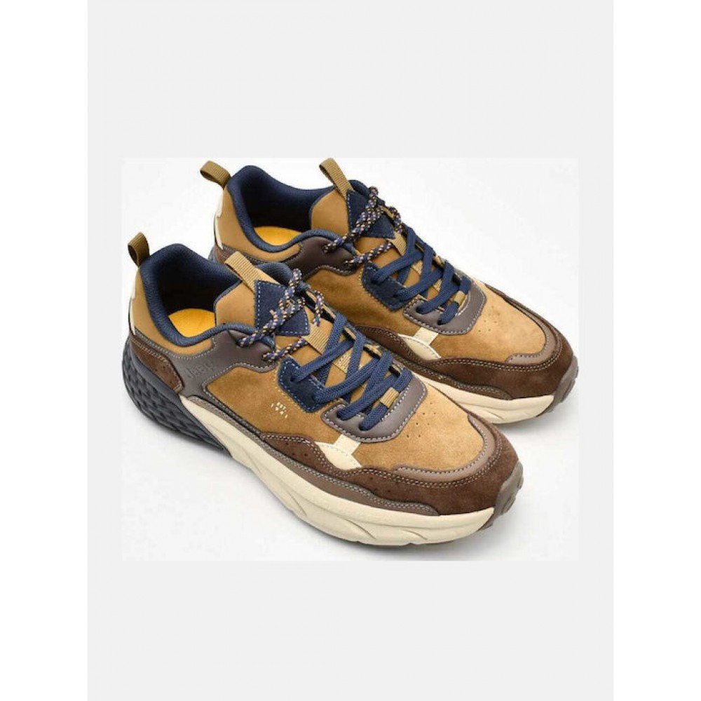 JEEP FOOTWEAR ΑΝΔΡΙΚΑ SNEAKERS ΚΑΦΕ JM52070A-160 TOBACCO