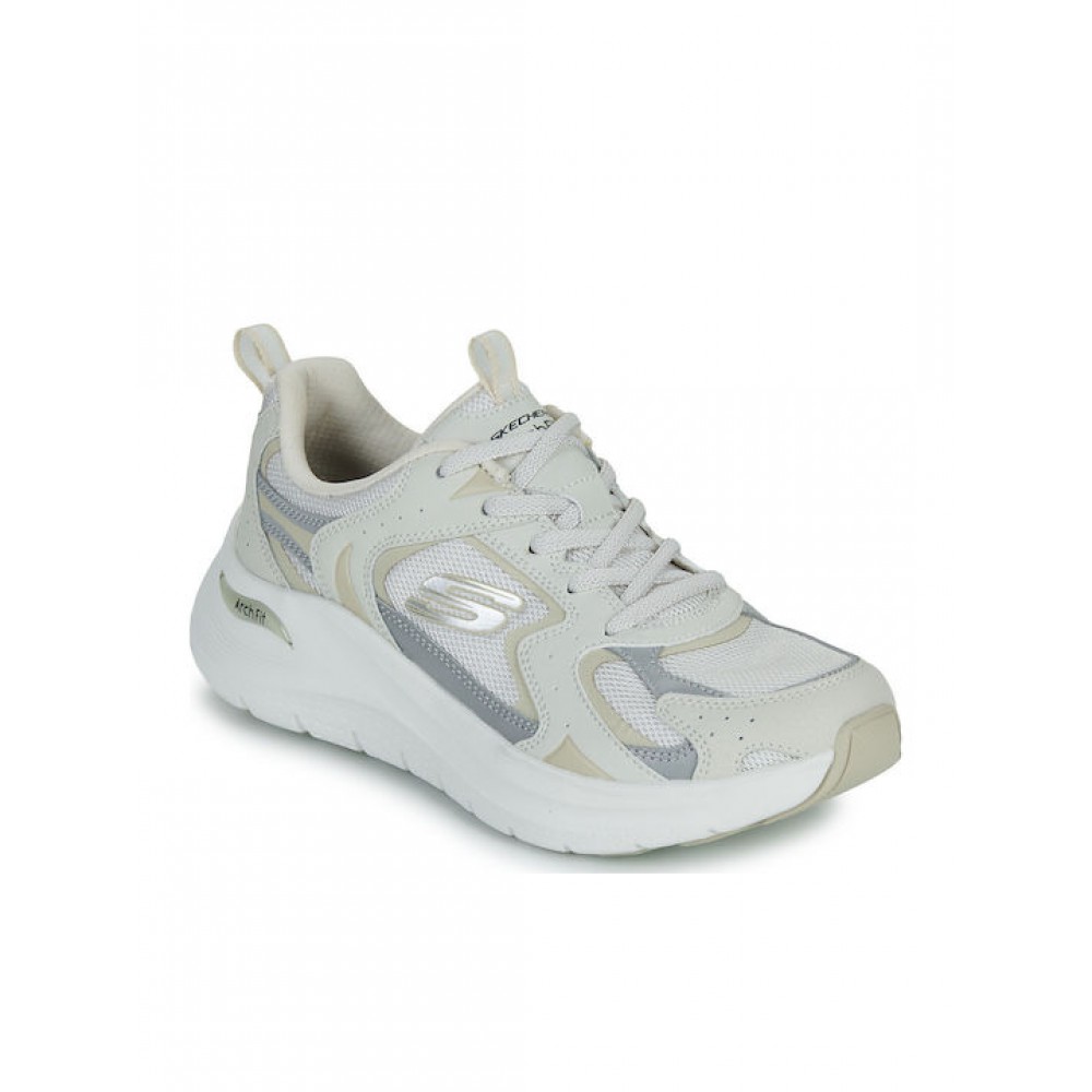 SKECHERS ΓΥΝΑΙΚΕΙΑ SNEAKERS VINTAGE LUXE 150332-NAT ΛΕΥΚΑ