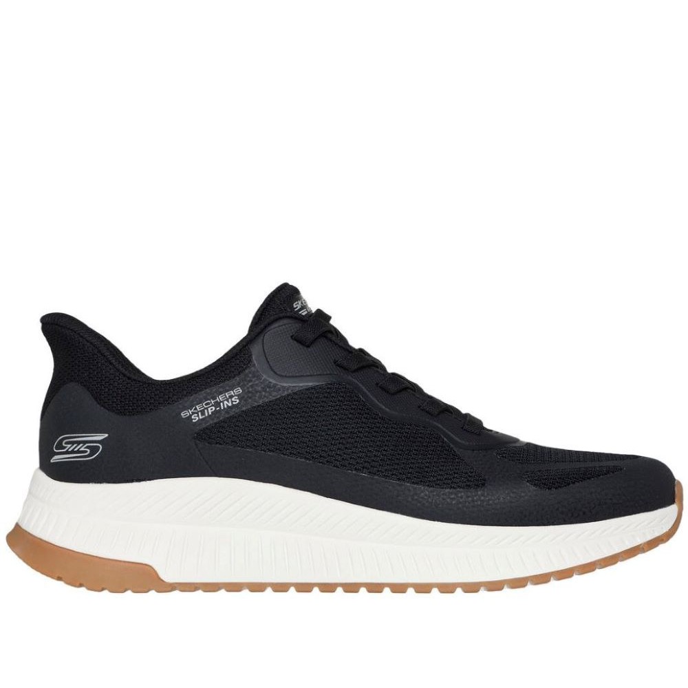 SKECHERS BOBS SQUAD SLIP-INS ΑΝΔΡΙΚΑ SNEAKERS ΜΑΥΡΑ 118423-BLK