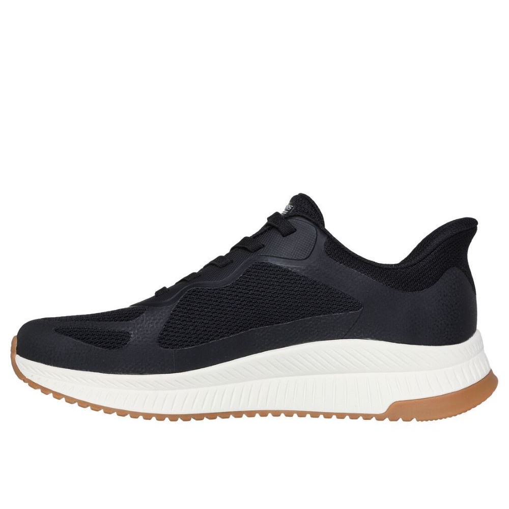 SKECHERS BOBS SQUAD SLIP-INS ΑΝΔΡΙΚΑ SNEAKERS ΜΑΥΡΑ 118423-BLK