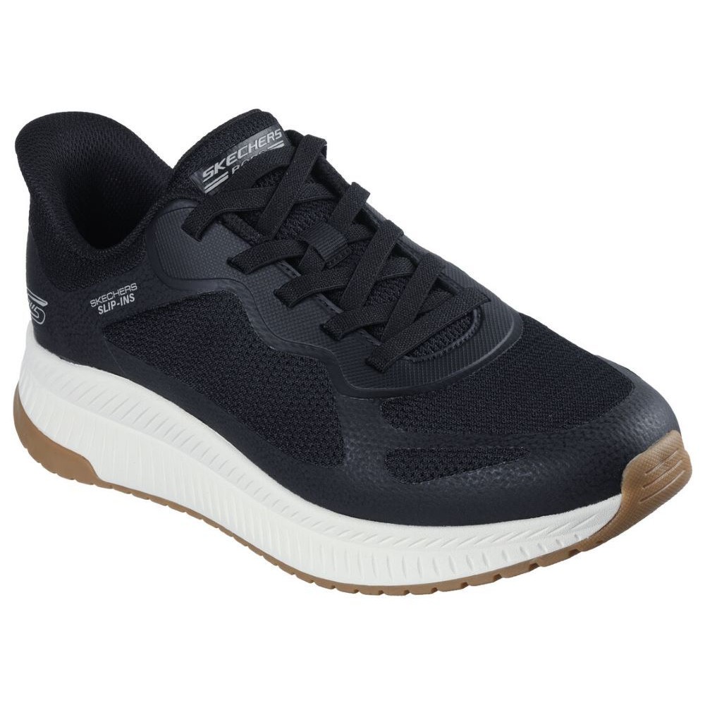 SKECHERS BOBS SQUAD SLIP-INS ΑΝΔΡΙΚΑ SNEAKERS ΜΑΥΡΑ 118423-BLK