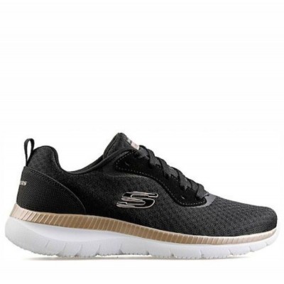 SKECHERS ΓΥΝΑΙΚΕΙΑ ΑΘΛΗΤΙΚΑ BOUNTIFUL RUNNING ΜΑΥΡΑ 12606-BKRG