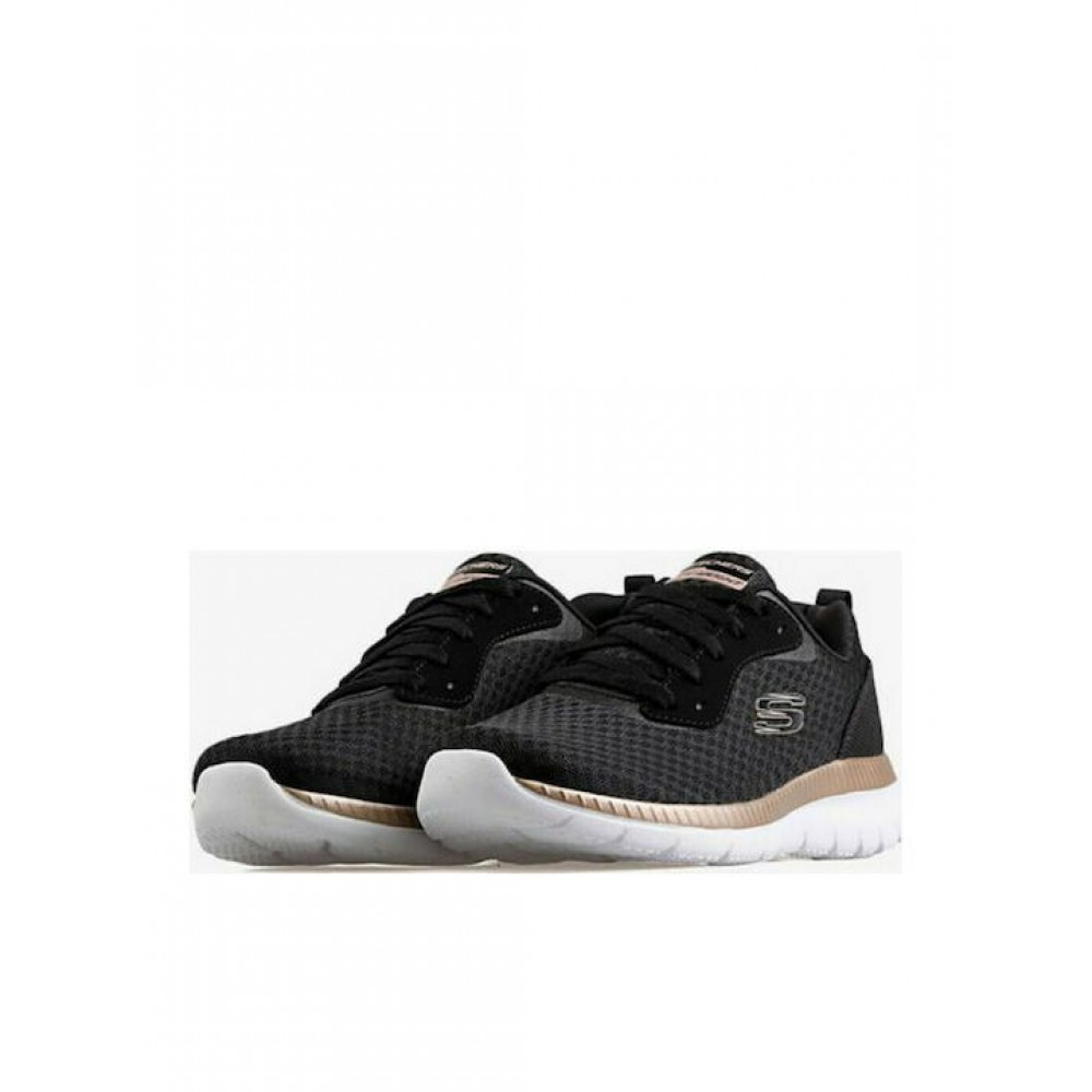 SKECHERS ΓΥΝΑΙΚΕΙΑ ΑΘΛΗΤΙΚΑ BOUNTIFUL RUNNING ΜΑΥΡΑ 12606-BKRG