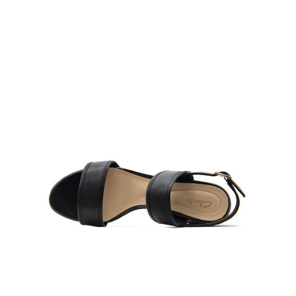 CLARKS ΓΥΝΑΙΚΕΙΑ ΠΕΔΙΛΑ EZORIA SLING ΜΑΥΡΟ 26181300