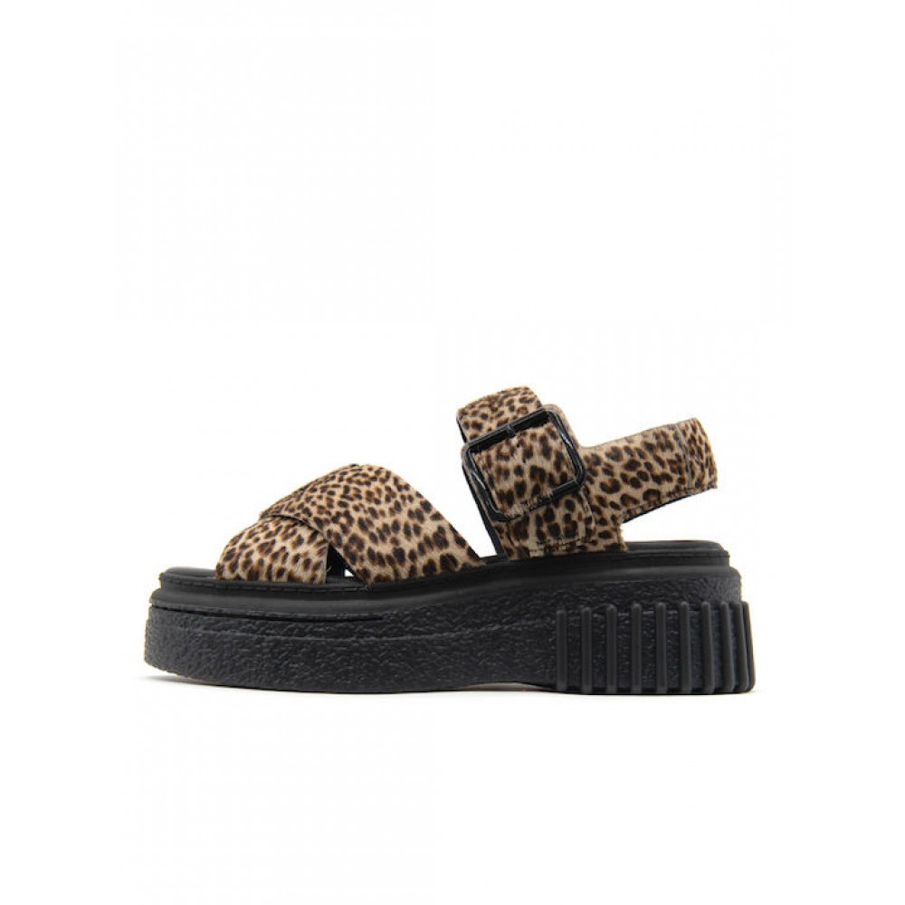 CLARKS ΓΥΝΑΙΚΕΙΑ ΠΕΔΙΛΑ EVAMAR WISH LEOPARD 26182050