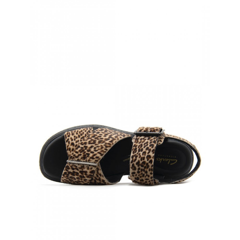 CLARKS ΓΥΝΑΙΚΕΙΑ ΠΕΔΙΛΑ EVAMAR WISH LEOPARD 26182050