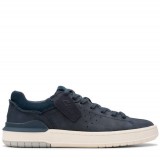 CLARKS ΑΝΔΡΙΚΑ SNEAKERS COURTLITE2 RUN NAVY NUBUCK 26181323