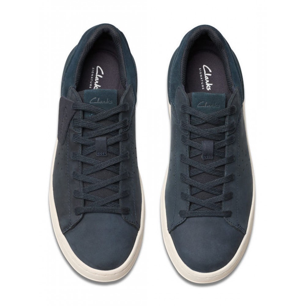CLARKS ΑΝΔΡΙΚΑ SNEAKERS COURTLITE2 RUN NAVY NUBUCK 26181323