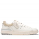 CLARKS ΑΝΔΡΙΚΑ SNEAKERS COURTLITE2 RUN WHITE LEATHER 26181325