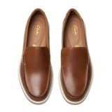CLARKS ΑΝΔΡΙΚΑ ΜΟΚΑΣΙΝΙΑ BRATTON LOAFER TAN 26181279