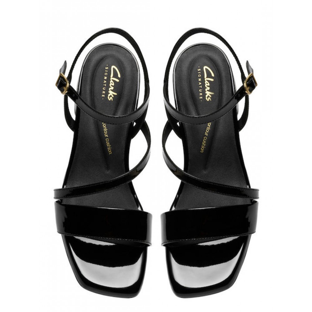 CLARKS ΓΥΝΑΙΚΕΙΑ ΠΕΔΙΛΑ SERINA35 STRAP ΜΑΥΡΑ 26186117