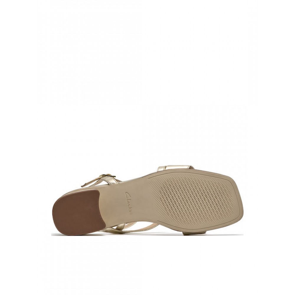 CLARKS ΓΥΝΑΙΚΕΙΑ ΠΕΔΙΛΑ SERINA35 STRAP ΧΡΥΣΑ 26186120