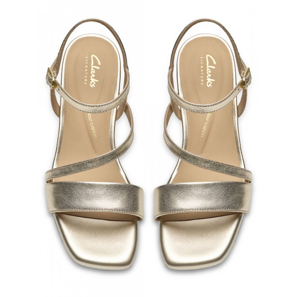 CLARKS ΓΥΝΑΙΚΕΙΑ ΠΕΔΙΛΑ SERINA35 STRAP ΧΡΥΣΑ 26186120