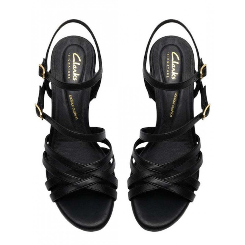 CLARKS ΓΥΝΑΙΚΕΙΑ ΠΕΔΙΛΑ EZORIA STRAP ΜΑΥΡΑ 26185893