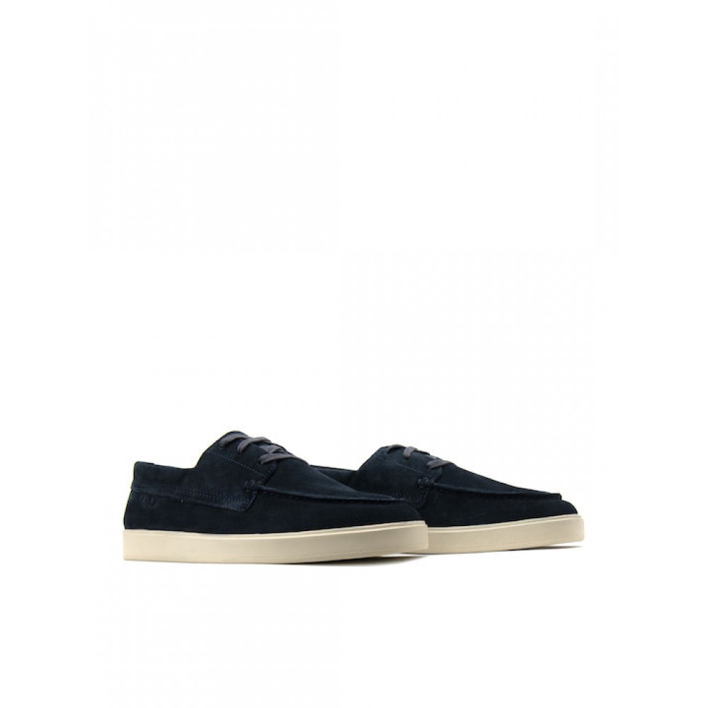 CLARKS ΑΝΔΡΙΚΑ BOAT SHOES LOCKFORD SUEDE LEATHER 26186188 NAVY