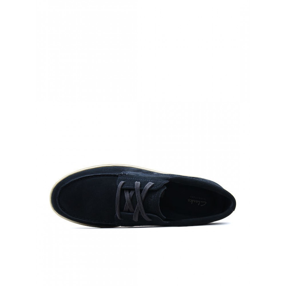 CLARKS ΑΝΔΡΙΚΑ BOAT SHOES LOCKFORD SUEDE LEATHER 26186188 NAVY