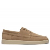CLARKS ΑΝΔΡΙΚΑ BOAT SHOES LOCKFORD SUEDE LEATHER 26186187 ΜΠΕΖ