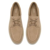 CLARKS ΑΝΔΡΙΚΑ BOAT SHOES LOCKFORD SUEDE LEATHER 26186187 ΜΠΕΖ
