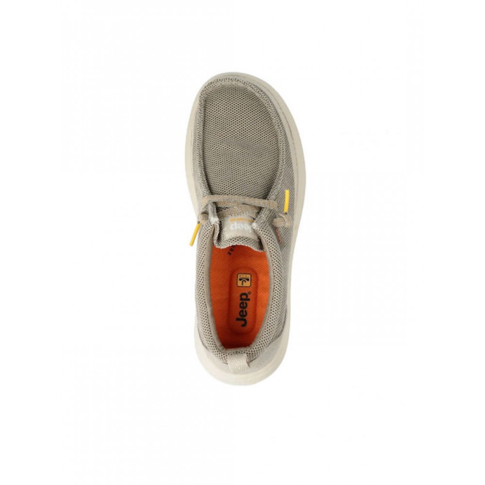 JEEP FOOTWEAR ΑΝΔΡΙΚΑ ΜΟΚΑΣΙΝΙΑ KAUAI WALLABEE KNIT JM61090A-023 BEIGE