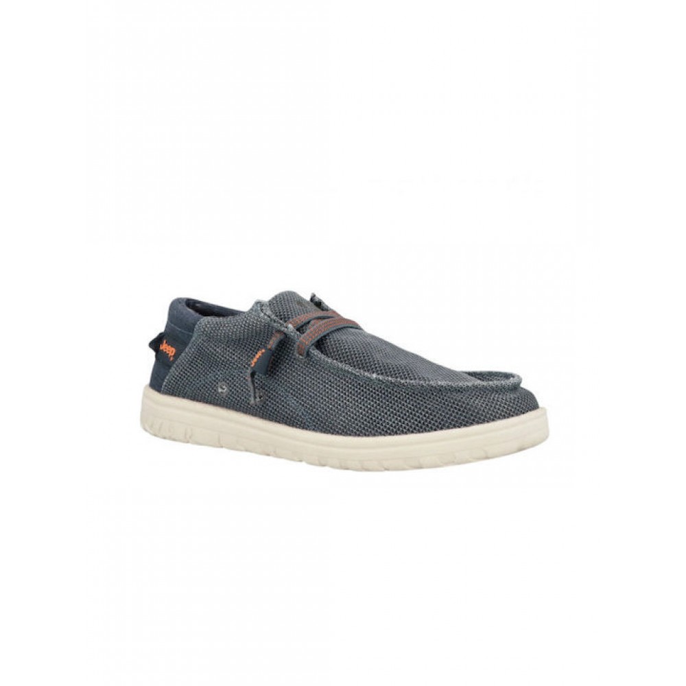 JEEP FOOTWEAR ΑΝΔΡΙΚΑ SNEAKERS CASUAL ΜΠΛΕ SAMOA WALLABE JM61115A-100