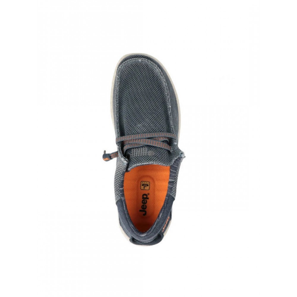 JEEP FOOTWEAR ΑΝΔΡΙΚΑ SNEAKERS CASUAL ΜΠΛΕ SAMOA WALLABE JM61115A-100