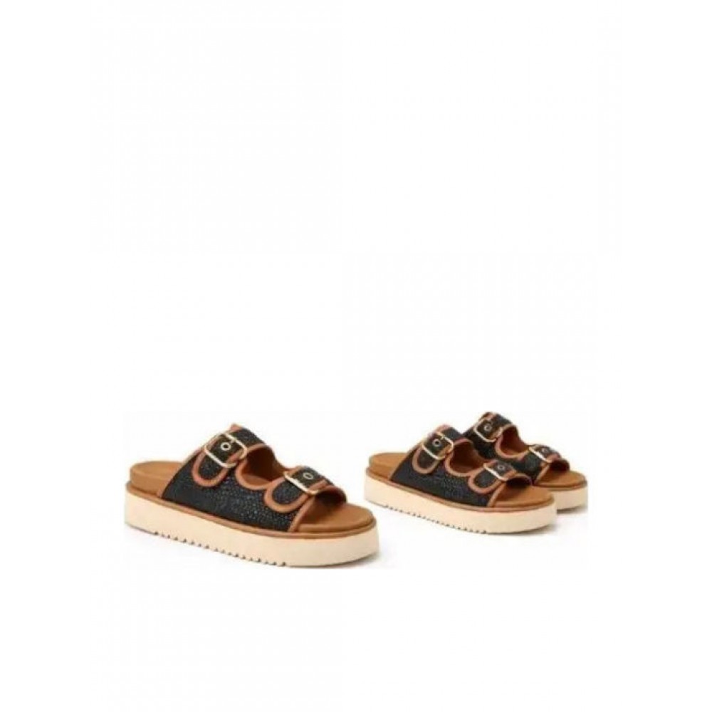 JEEP FOOTWEAR ΓΥΝΑΙΚΕΙΑ ΣΑΝΔΑΛΙΑ ΜΑΥΡΑ JL61580A-062
