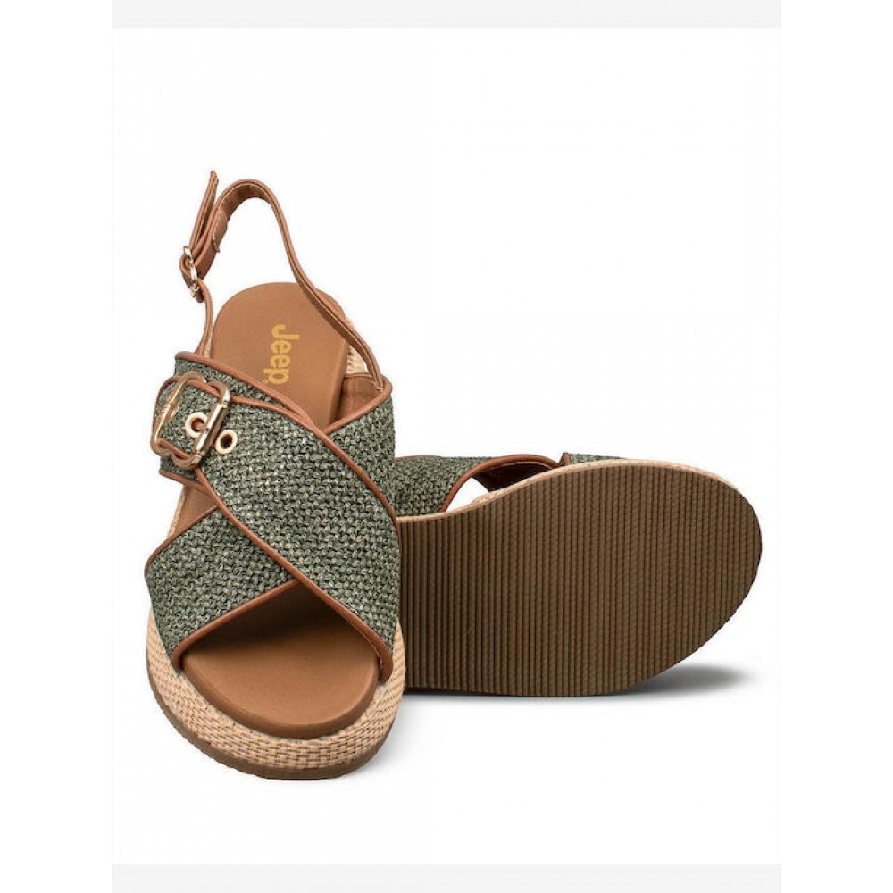 JEEP FOOTWEAR ΓΥΝΑΙΚΕΙΕΣ ΠΛΑΤΦΟΡΜΕΣ KARINA CROSS JL61590A-062 ΜΑΥΡΕΣ