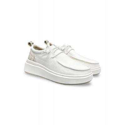 JEEP FOOTWEAR ΓΥΝΑΙΚΕΙΑ ΜΟΚΑΣΙΝΙΑ  JL61530A-098 ΛΕΥΚΑ