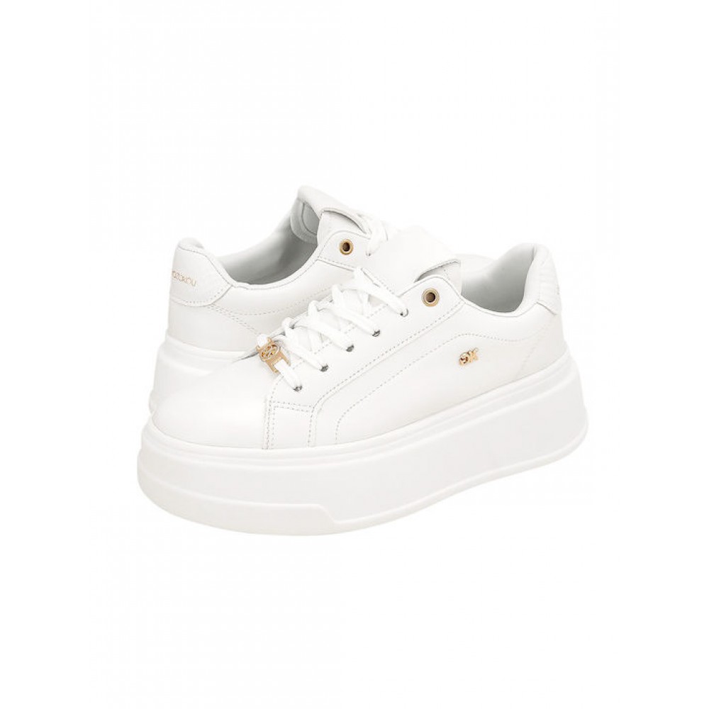GIANNA KAZAKOU ΓΥΝΑΙΚΕΙΑ SNEAKERS ΛΕΥΚΑ AK8391.IK2327.DS