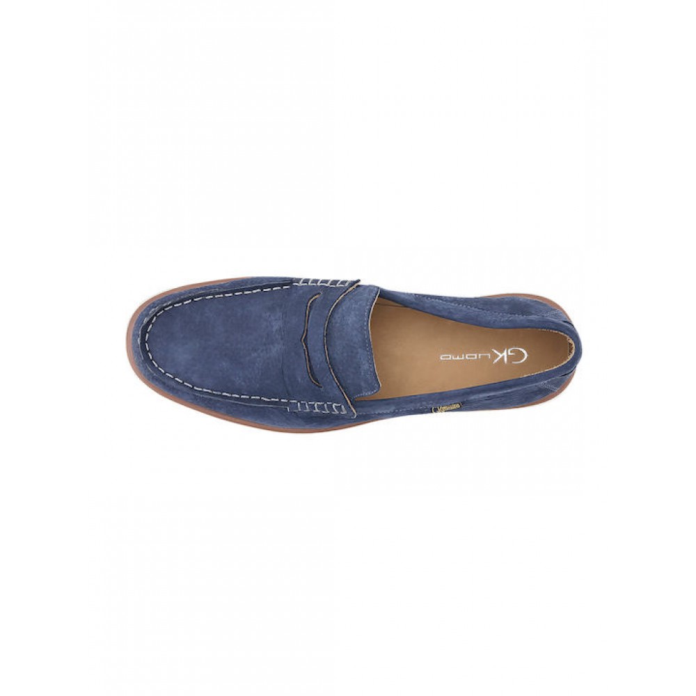 GK UOMO ΑΝΔΡΙΚΑ LOAFERS ΜΠΛΕ AK7982.4700.N