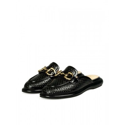 VERSACE 19.69 ABBIGLIAMENTO SPORTIVO SRL MULES ΜΑΥΡΑ AM 4C154-1896