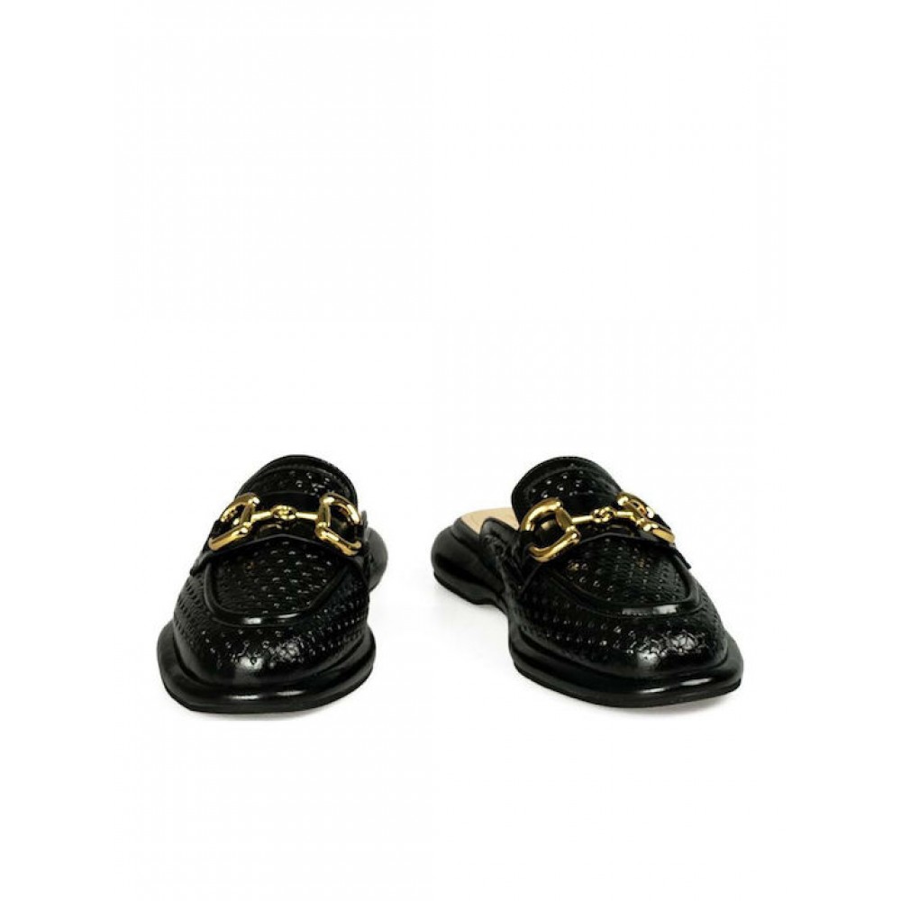 VERSACE 19.69 ABBIGLIAMENTO SPORTIVO SRL MULES ΜΑΥΡΑ AM 4C154-1896